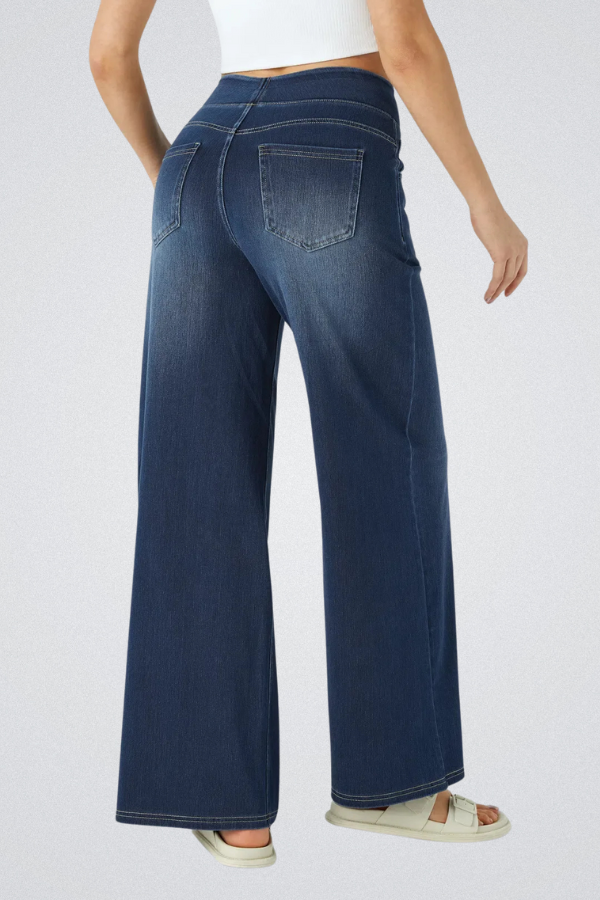 LUCY | HIGH WAIST WIDE LEG JEANS