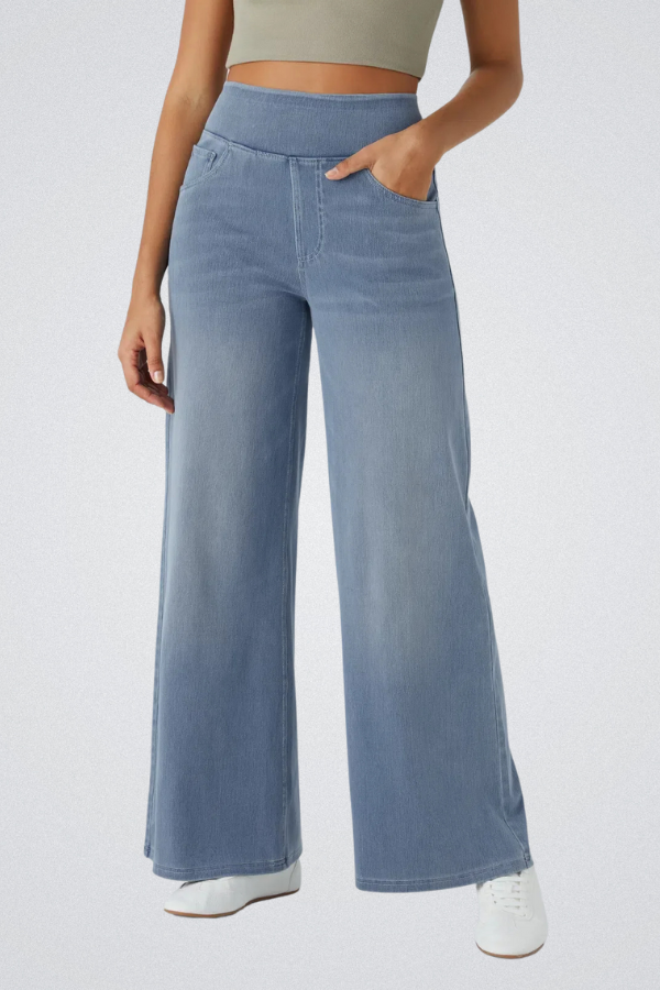 LUCY | HIGH WAIST WIDE LEG JEANS