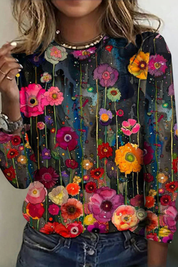 ROSIE | VINTAGE FLORAL PRINT T-SHIRT