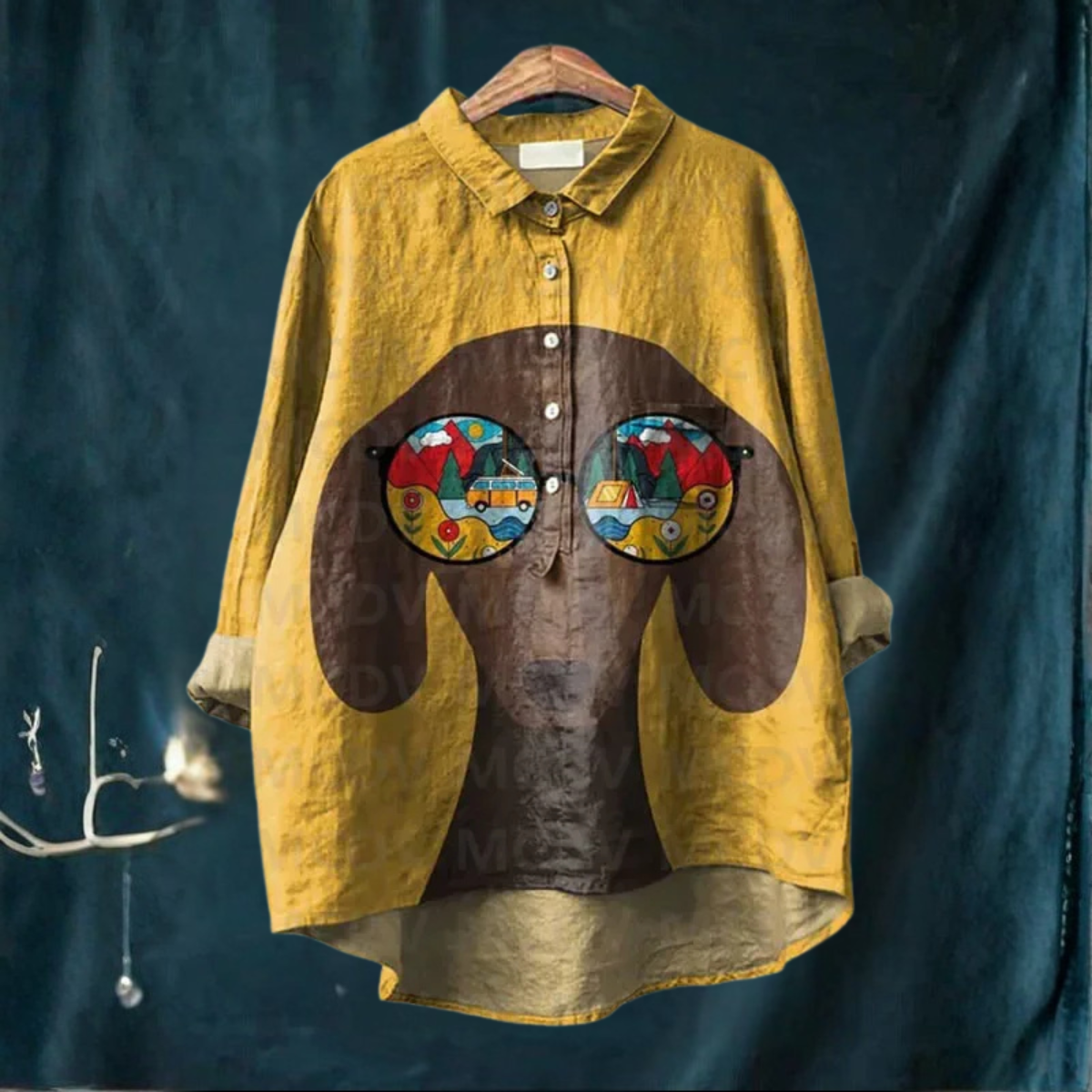 Koori™ | Dog Print Blouse