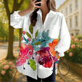 EVELORA™ | FLORAL TIE-DYE BLOUSE