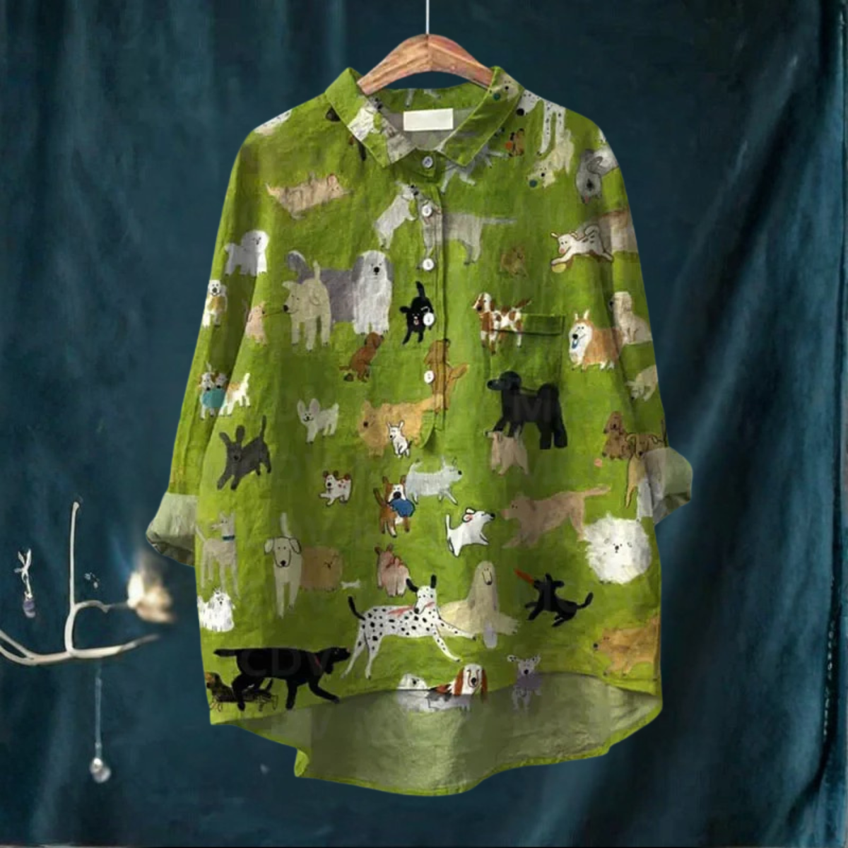 Koori™ | Dog Print Blouse