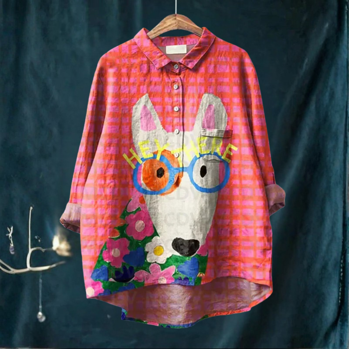 Koori™ | Dog Print Blouse