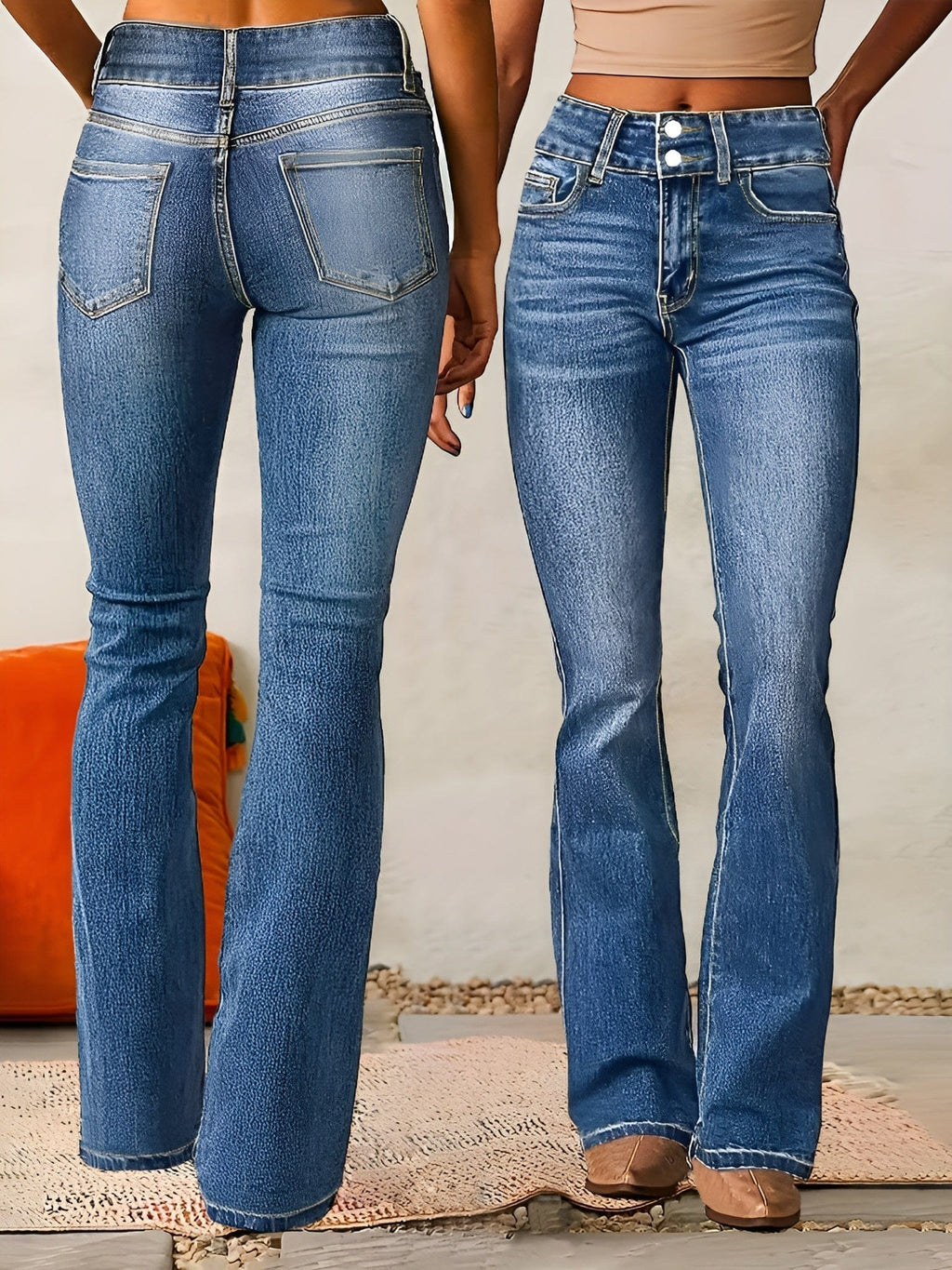 Ivana High-Waisted Flared Jeans