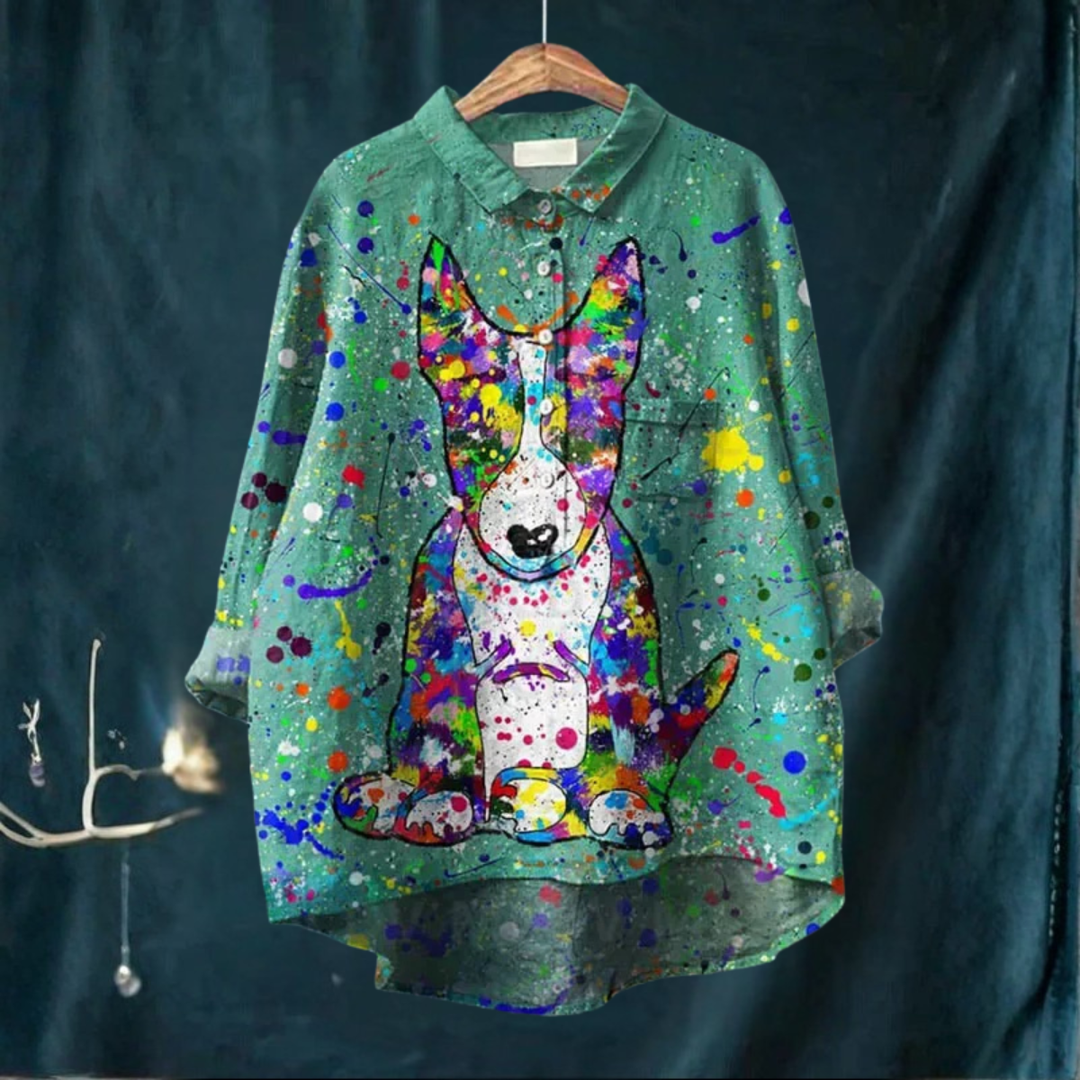Koori™ | Dog Print Blouse