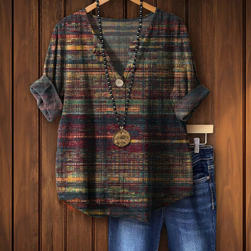 Ismara™ | Vintage Colourful Blouse