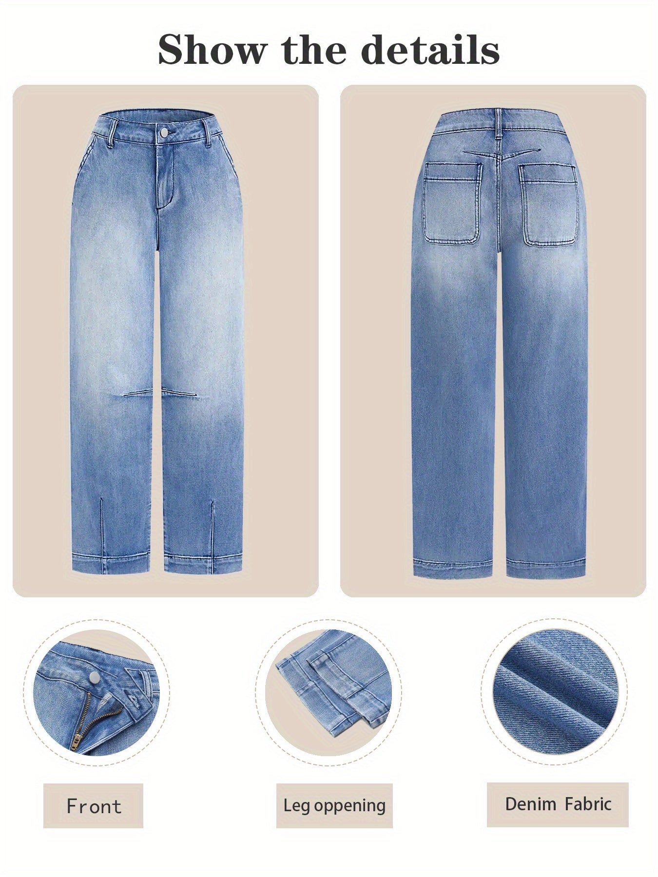 Rivera Sydney™ Cropped Wide-Leg Jeans – Relaxed, Stylish & Versatile