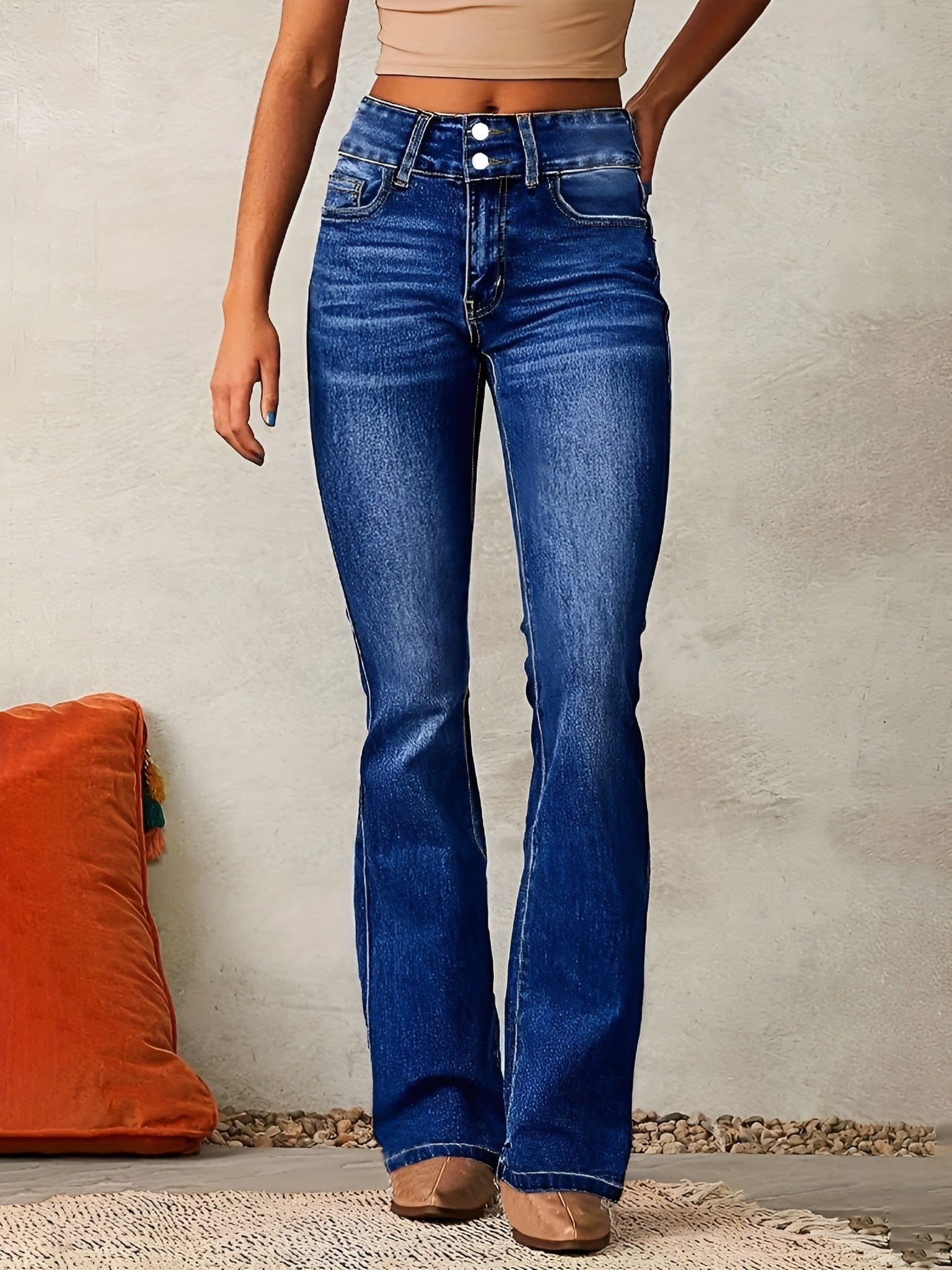 Ivana High-Waisted Flared Jeans